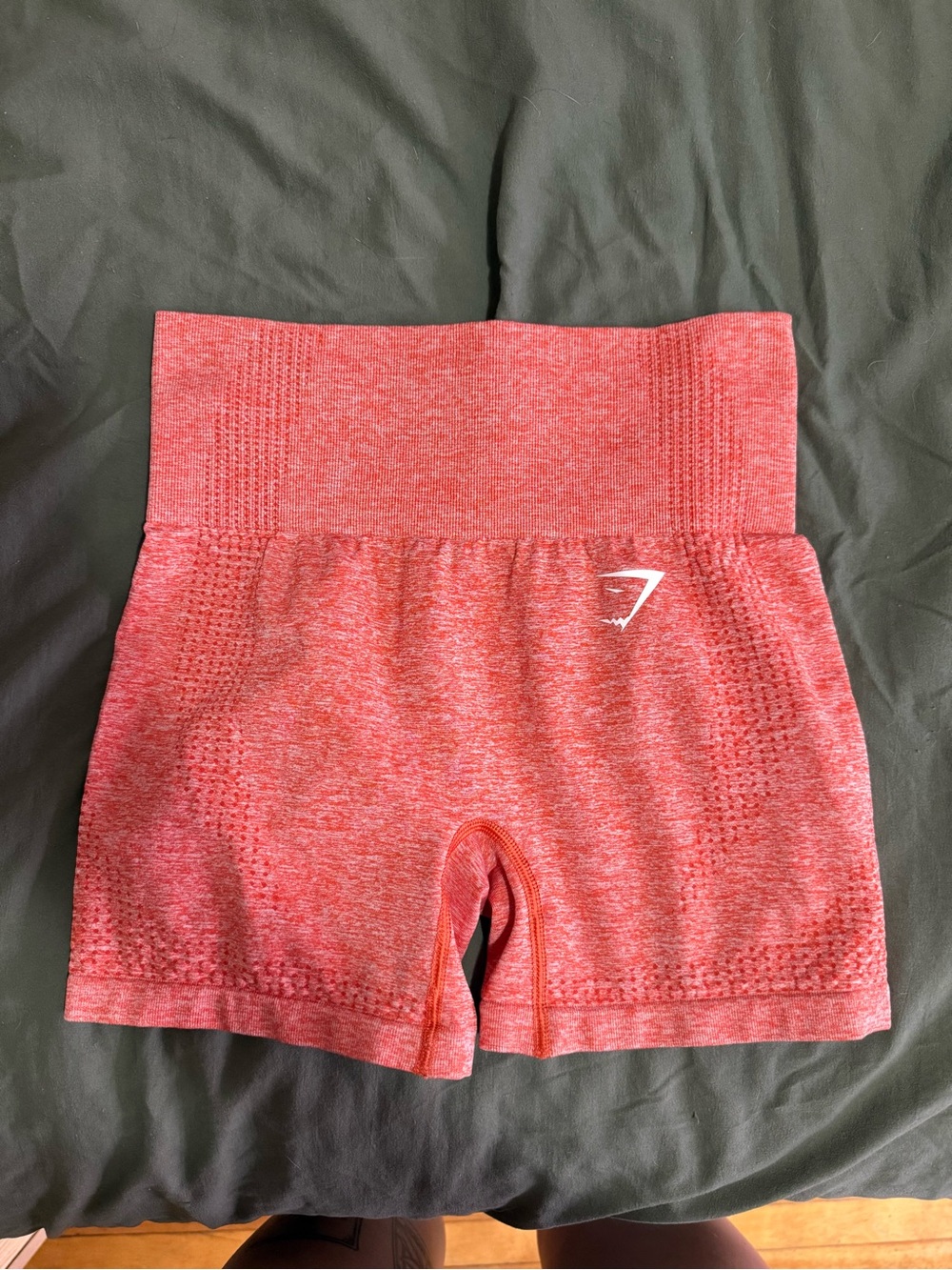 Gymshark Seamless High-Waisted Coral Shorts
